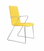 Stackable solid steel frame folding chairs conference office chair