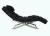 Import Stainless steel base black velvet chaise lounge chair from China