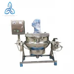 Steam-type stirring inclined sandwich pot for porridge/fry/stew jacketed  kettle