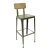 Import Steel High Restaurant Stool Chairs with Backrest for Cafe Shop from China