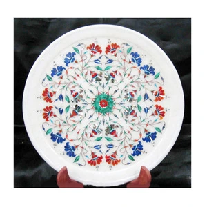 Stone Craft Marble Inlay Plate