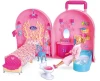 Stormstar Classic Girls Petend Role Play Toys  Kids Portable Dollhouse with Furniture and Accessories Luggage Doll House