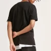 summer 2021 casual men wear black short-sleeved T-shirt with zipper pocket mens T-shirt