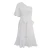 Import Summer new style lantern sleeves exposed one shoulder ruffled hollow lace dress solid color women dresses from China