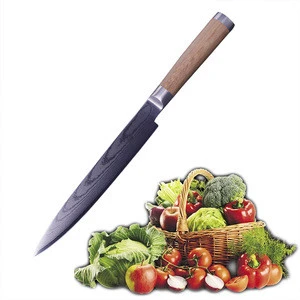 Super Sharp Latest VG-10 Damascus 8 Inch Slicing Knife Carving Kitchen Knife