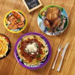 Supplier Wholesale Theme of Plate Custom Decal Design Dishes Set Round Shape Dish Paper Plate in Stock