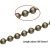 Import supply different sizes different colours stainless steel iron copper metal ball chain necklace from China