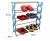 Import Supply Fashion Five Layers Of Stainless Steel Foldable Combination Boots Sneakers Shoes Rack from China