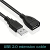 Taipuxi Wholesale Factory Black USB2.0 Extension Cable Male to Female Extension Cord Cable USB cable