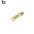Import TANAI High quality metal leather reversible gold zipper pull for handbags metal zippers from China