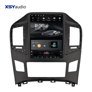 Tesla Style Android 8.1 PX9 8 Core Car dvd Player for Hyundai H1 with 4GB RAM GPS Navigation Video Radio Stereo BT