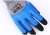 Import Textured blue latex industrial rubber coated orange nylon knitted work gloves from China