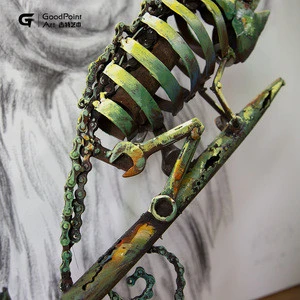 The Home Depot Supply New 3D Metal Crafts Art Refreshing Decoration Lizard Steel Sculpture