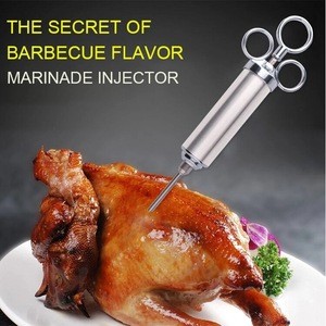 The secrect of Stainless Steel BARBECUT FLAVOR MARINADE INJECTOR