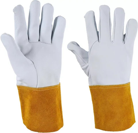 Tig Welding Gloves Flexible Durable Goatskin Leather Safety cuff gloves for work electrician thin gloves