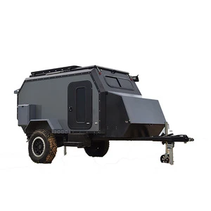 Tiny atv camper trailer Off Road Aluminium Composite Panel Teardrop Caravan Trailer caravan camper trailer