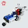 TONLINE Mini Power tiller cultivator trencher machine for soil ditching with rotary tiller ridger and plastic film mulching