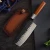 Import Traditional Japanese kitchen knife small cleaver chopping knife 7 inch Nakiri knife with leather sheath from China