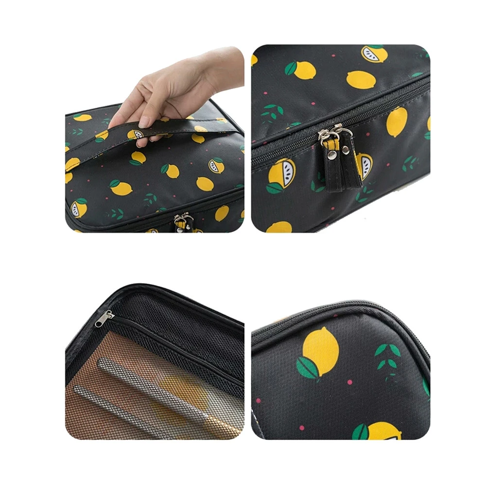Travel Makeup Bag Organizer Cosmetic Case Organizer Makeup Train Case with Adjustable