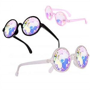 Trippy Psychedelic Rave  Funky Prism Glasses For Raves Kaleidoscope Glasses