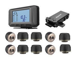 truck external tpms wireless tire pressure monitoring system for 12 tires