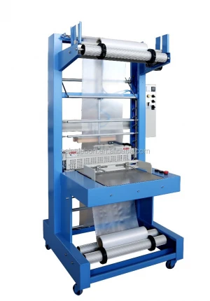 TS-6540A+BS5540A Semi-Automatic PE Film Sleeve  Wrapping and heat shrink tunnel machine