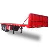 TSD Factory direct sales 3/4axles container carry flatbed truck flat bed semi trailer