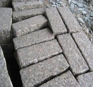 Tumble cubestone G341 grey cheap granite cube paving stones