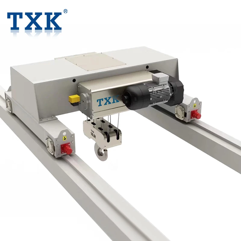 TXK 6/9/12m Lifting Double Girder Wire Rope Electric Motor Hoist