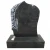 Import US Style Musical Tombstone Economic Price Guitar Memorial Monument Black Granite Gravestone from China