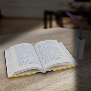 USB Powered Flexible Portable LED Lamp Book Reading Task Light (Random Color)