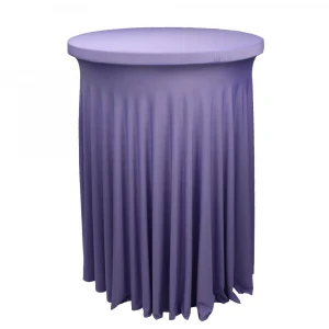valance cocktail cover Bistro Table cloth spandex Luxury  Banquet Party Wedding Christmas Polyester