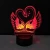 Import Valentines Promotion Gifts Custom 3D Creative Lights Acrylic LED Illusion Night Lamp from China