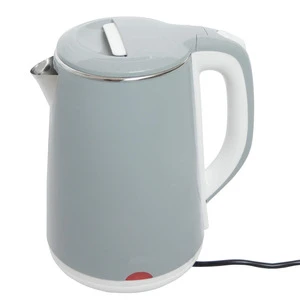 vasta Factory supplying 2.2L Small Home Appliances double wall PLASTIC COVERED Stainless Steel electric water Kettle