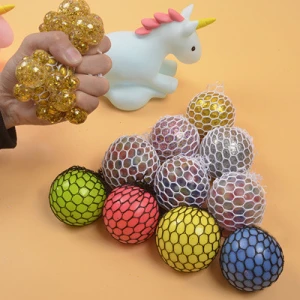 Vent Hand Squeeze Pinch Beads Grape Ball Whole Person Overall Decompression Toy Funny Creative Water Polo Pinch Children&#x27;s Toys