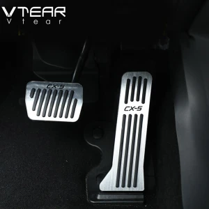 Vtear car pedal For Mazda CX5 CX-5 accelerator Oil footrest Pedal Plate Clutch Throttle Brake Treadle Interior Accessories