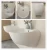 Import Wall Hung Basin Sink Small Cloakroom Basin Oval Ceramic Wash Basin from China