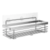 Wall mounted Adhesive Stainless Steel Shower Caddy Shelf for Kitchen Bathroom