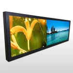 Wall mounted bus advertising video display high quality ultra stretched TFT LCD screen