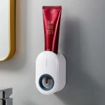 Wall Mounted Non Perforating Toothpaste Shelf With Automatic Toothpaste Squeezing Device Toothpaste Dispenser Automatic