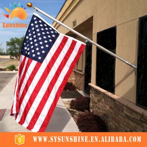 Weather resistance fabric advertising custom logo fabric banner American wall mounted flag