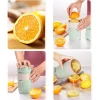 Wheat straw PP material lemon orange juicer manual simple juice cup portable fruit juicer fruit &amp; vegetable tools