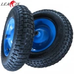 wheelbarrow 3.50-8 pneumatic rubber barrow wheel with axle