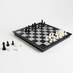 White black foldable memory magnetic international chess games