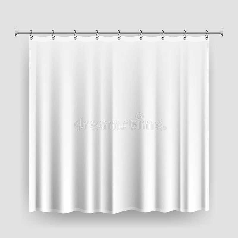 White Blank Shower Curtain for Sublimation Printing