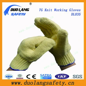 white fingerless cotton workers glove knit disposable mittens