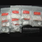 White,Natural,Clear Nail Tips Stiletto Nails Full Cover Fake Nails Long Artificial Nails Press On Nails For Women Girls