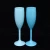 Import wholesale 170ml blue acrylic plastic champagne glass 6oz Champagne Flutes from China