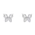 Import Wholesale 925 Sterling Silver Animal Cute Fashion Fine Jewelry 14k 18K Gold Plated Zircon Butterfly Stud Earrings from China
