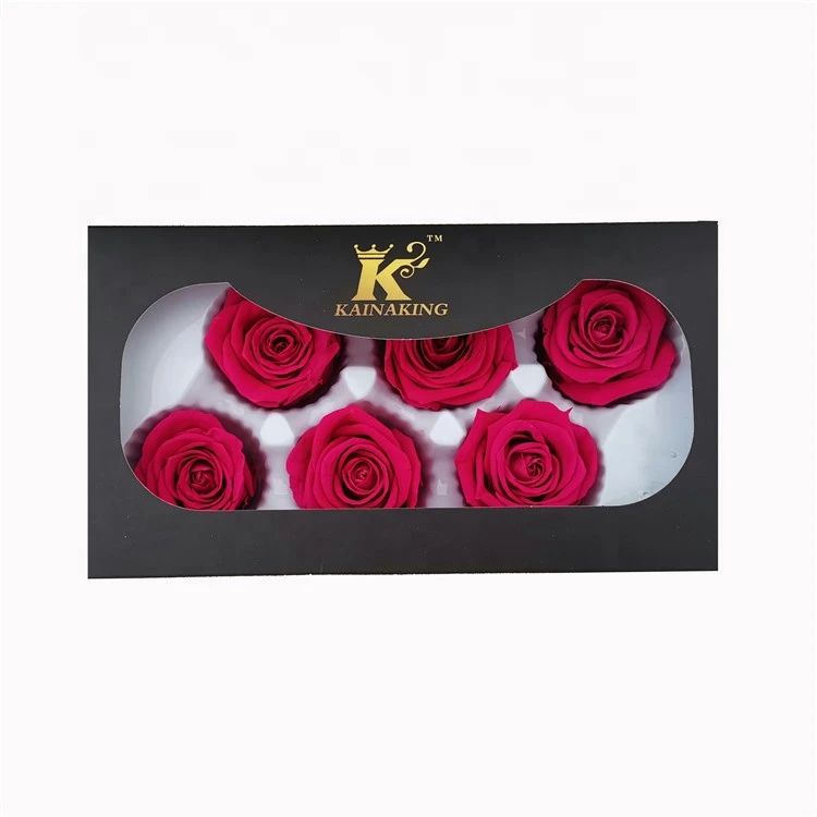 Wholesale A Grade 5-6 cm Pink Color Preserved Infinity Roses Flower Head From China supplier